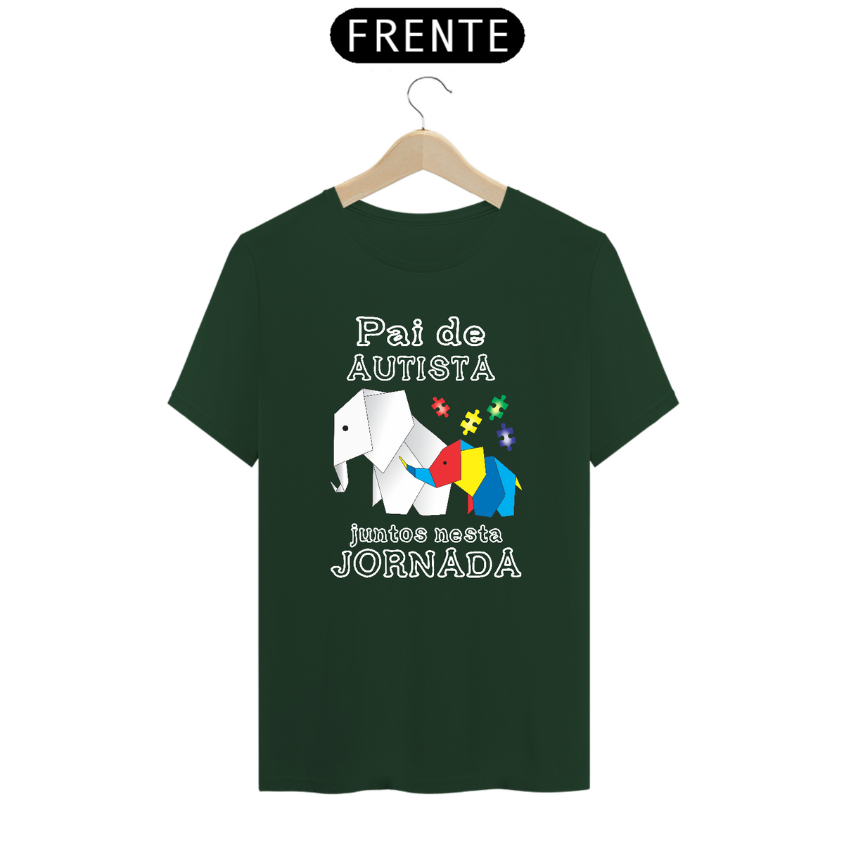 Nome do produto: T-shirt - autismo (Pai de autista)