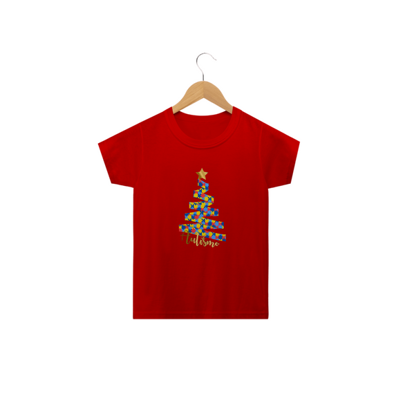 T-shirt Infantil - autismo (Natal)