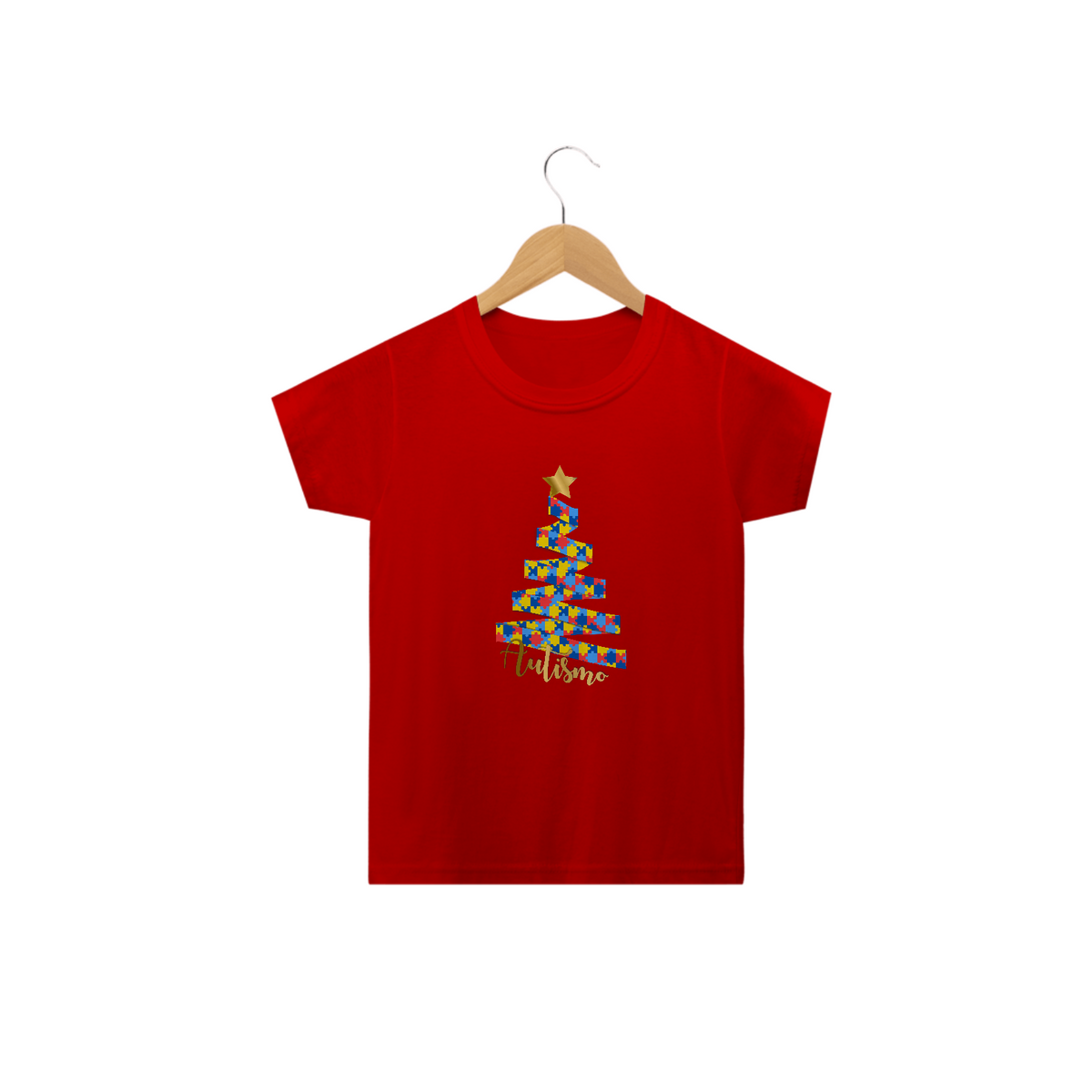 Nome do produto: T-shirt Infantil - autismo (Natal)