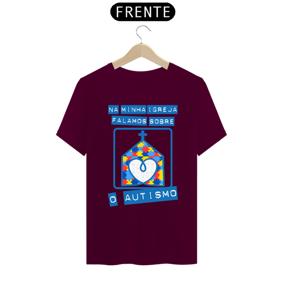 T-shirt - autismo (na minha igreja falamos sobre o autismo)