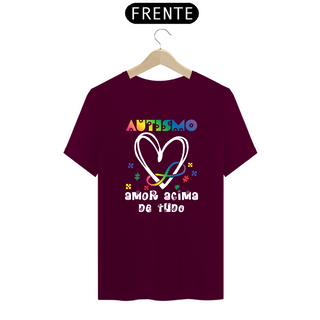 Nome do produtoT-shirt - autismo (Autismo, amor acima de tudo)