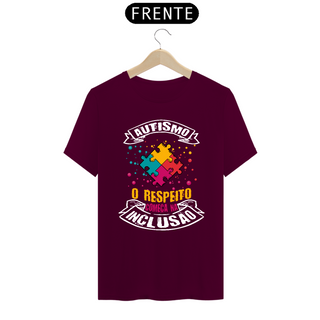 Nome do produtoT-shirt - autismo (Autismo, o respeito começa na inclusão)