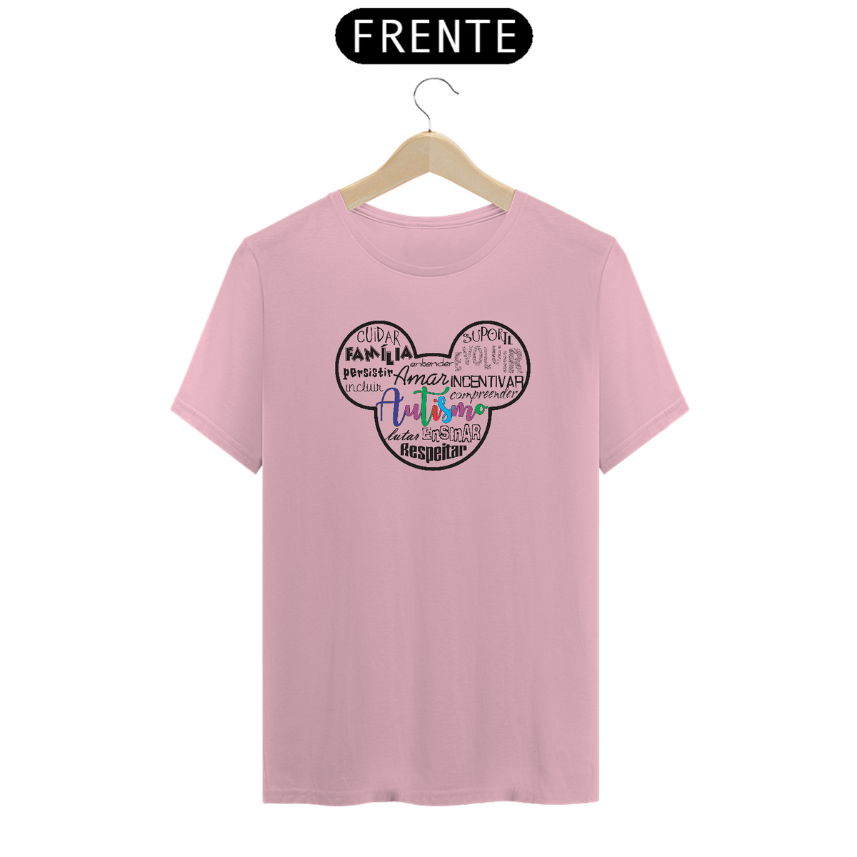 Nome do produto: T-shirt - autismo (mickey minnie mouse)