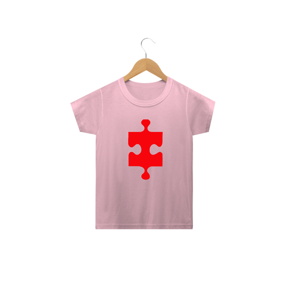 T-shirt Infantil - autismo (Peça que se encaixa)