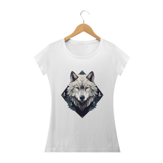Camisa Lunar Lobo Branco (Feminino): Força e Graça em um Design Exclusivo!