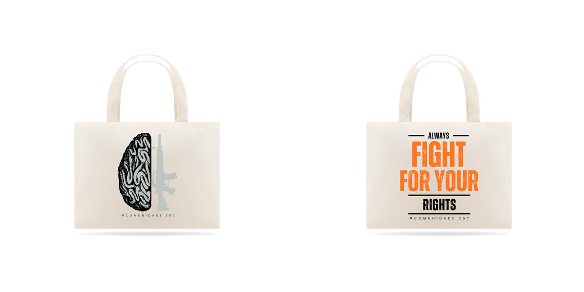 Nome do produto: Eco bag grande Fight for your rights