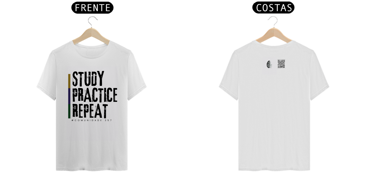 Nome do produto: Camiseta Study and Practice