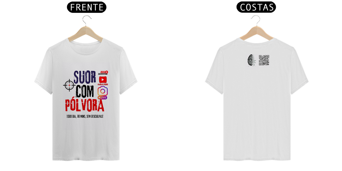 Nome do produto: Camiseta Programa Suor com Polvora