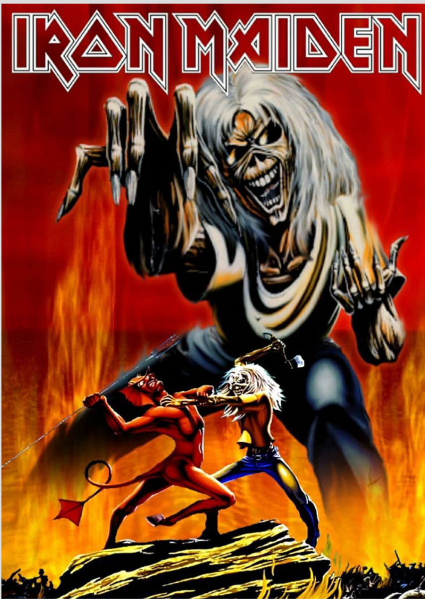 Nome do produto: Poster iron Maiden The Number of the Beast