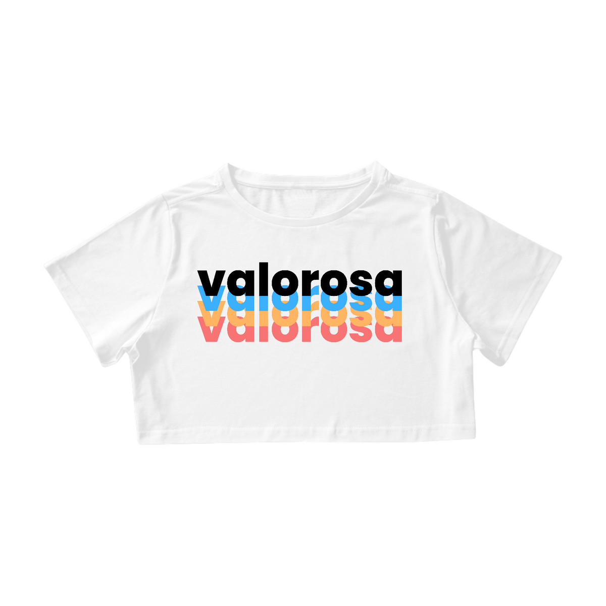 Nome do produto: VALOROSA 4X CROPPED BRANCO