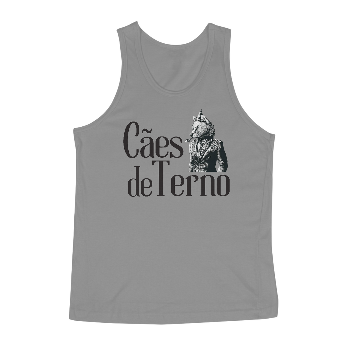 Nome do produto: Camiseta Regata - Cães de Terno