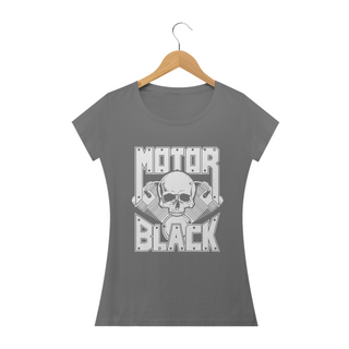 Camiseta Estonada Baby Long - Motor Black