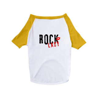 Nome do produtoCamiseta Pet - Rock Lady