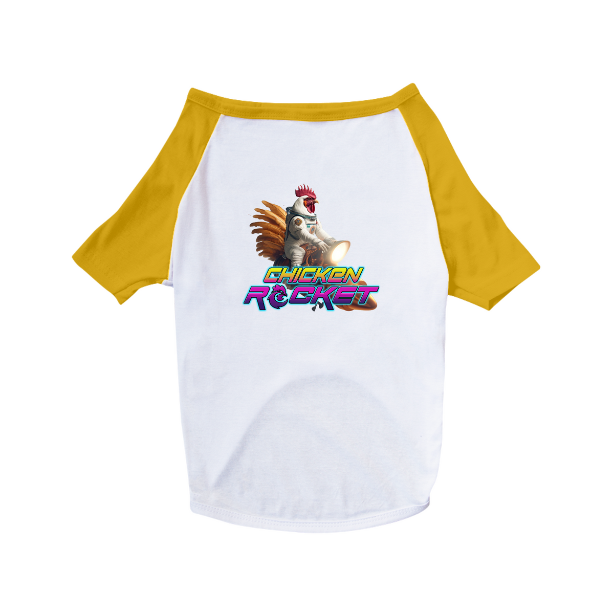 Nome do produto: Camiseta Pet - Chicken Rocket