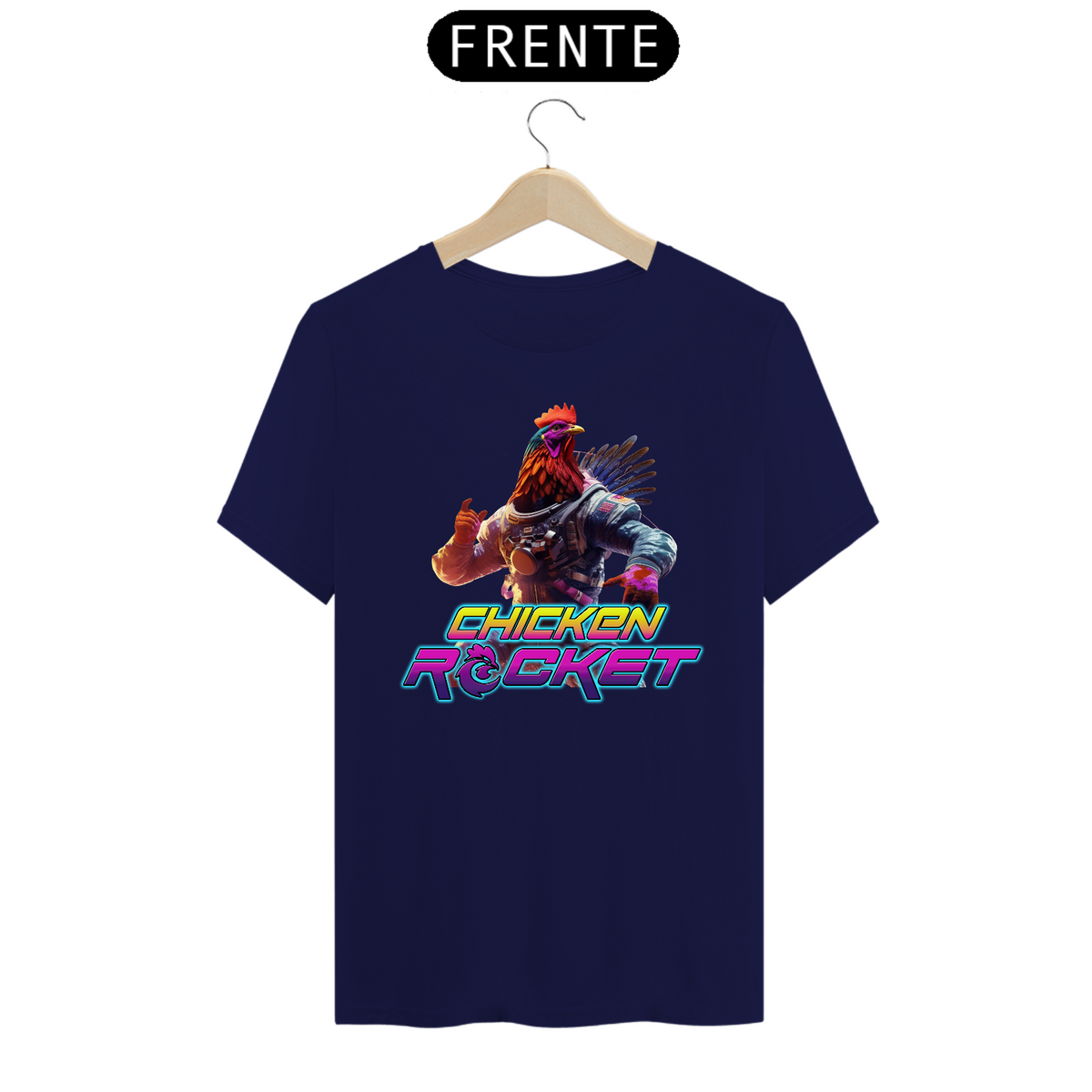 Nome do produto: Camiseta Classic - Perfil - Chicken Rocket