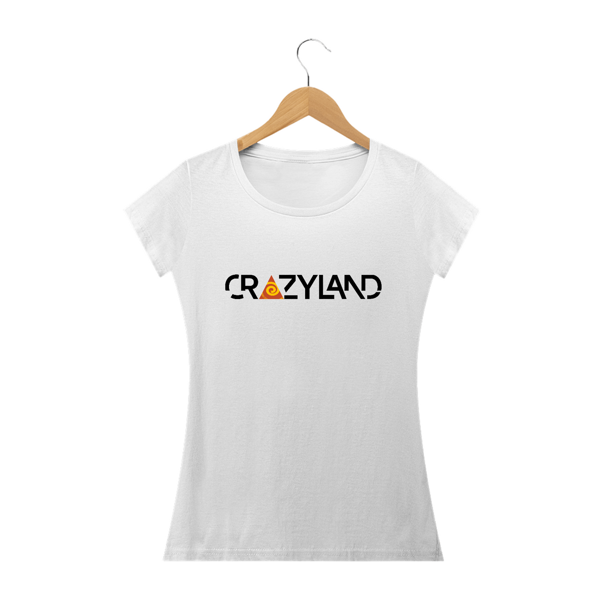 Nome do produto: Camiseta Baby Long - Crazyland - Logo - Branca