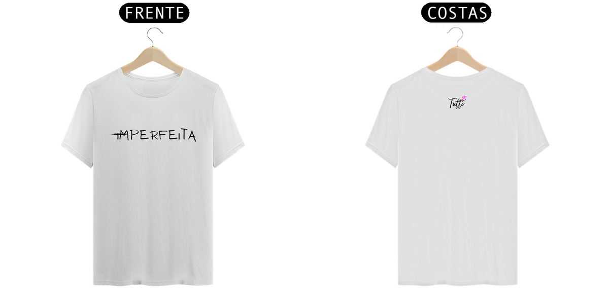 Nome do produto: Camiseta Prime Branca - Imperfeita - Tutti