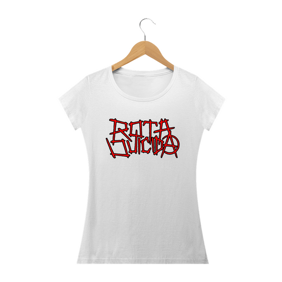 Camiseta Prime Baby Long Branca - Logo - Rota Suicida