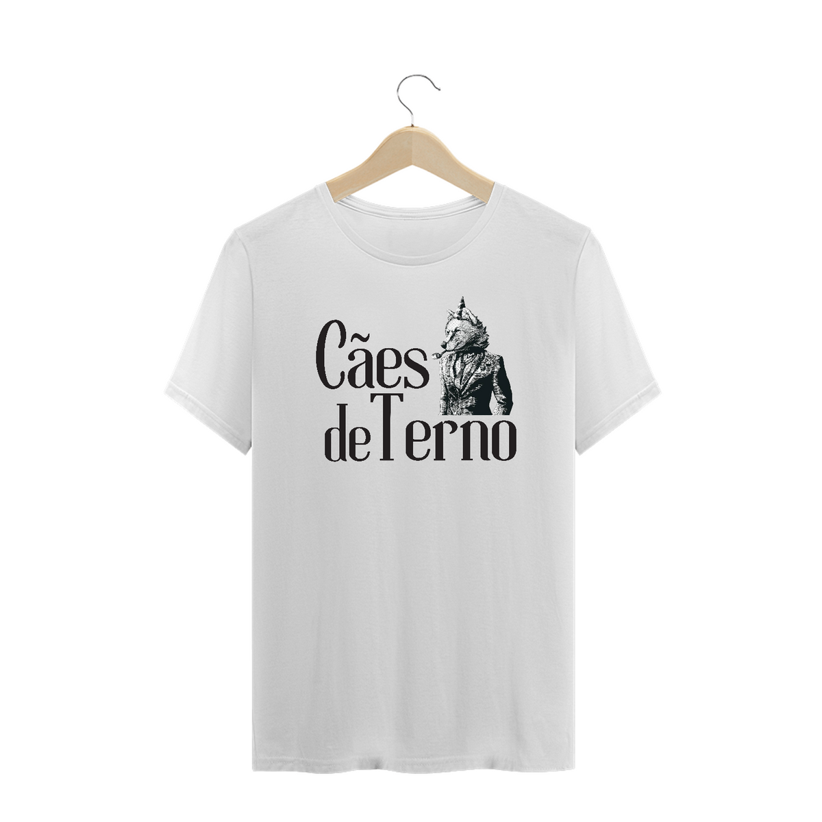 Nome do produto: Camiseta Plus - Cães de Terno