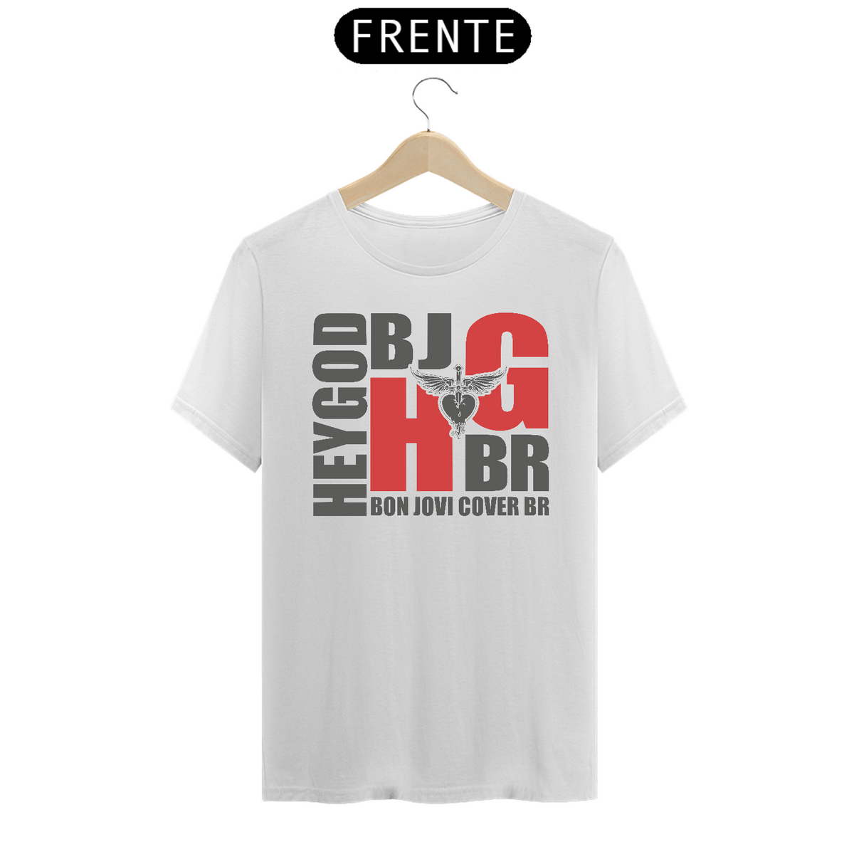 Nome do produto: Camiseta Prime Branca - Logo - Hey God