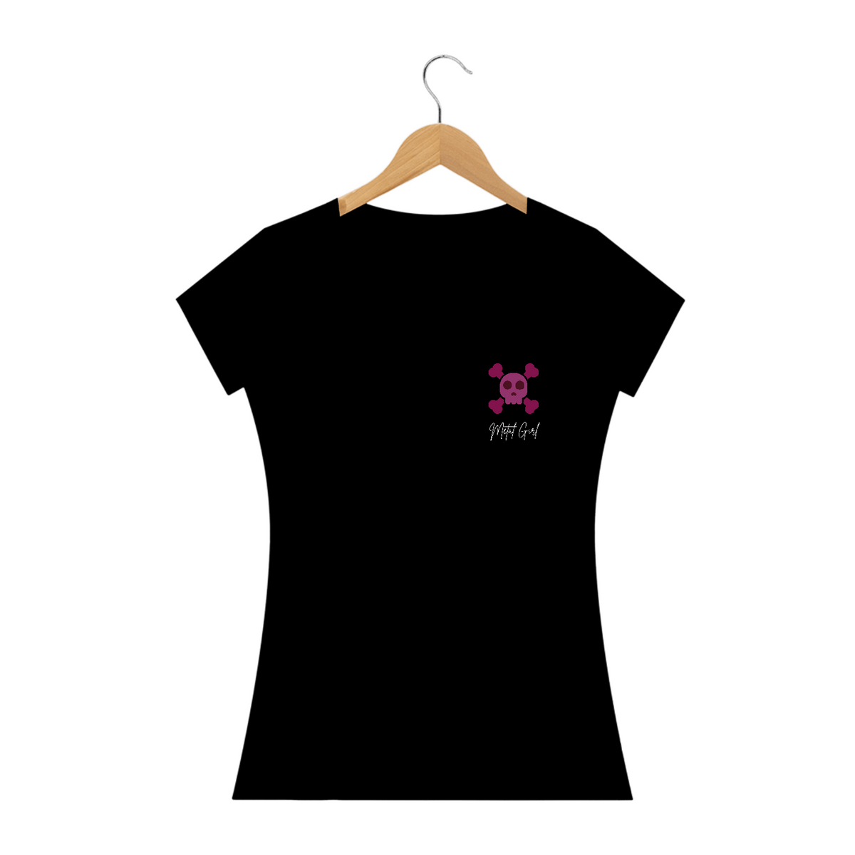 Nome do produto: Camiseta Baby Long Feminina - Metal Girl