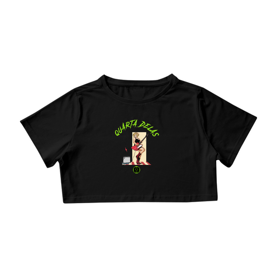 Camiseta Feminina Cropped - Quarta Delas