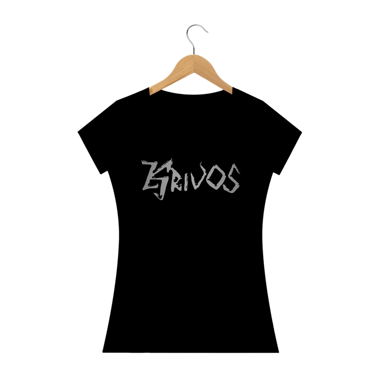 Nome do produto: Camiseta Baby long - Krivos - Preta