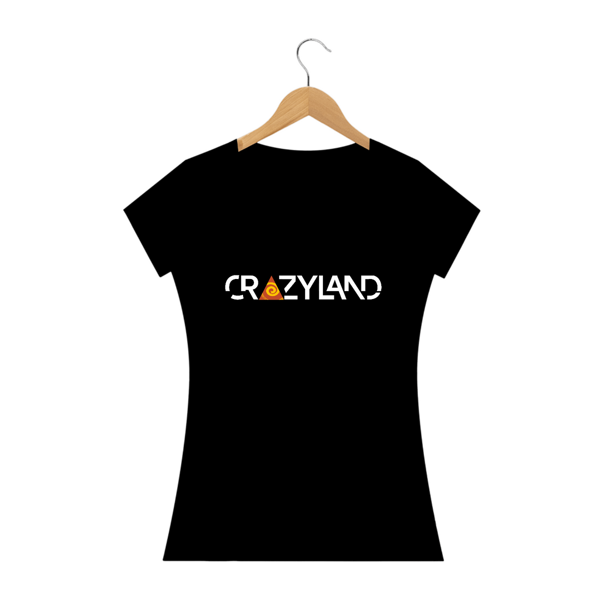 Nome do produto: Camiseta Baby Long Crazyland - Logo - Preta