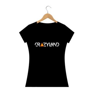 Camiseta Baby Long Crazyland - Logo - Preta