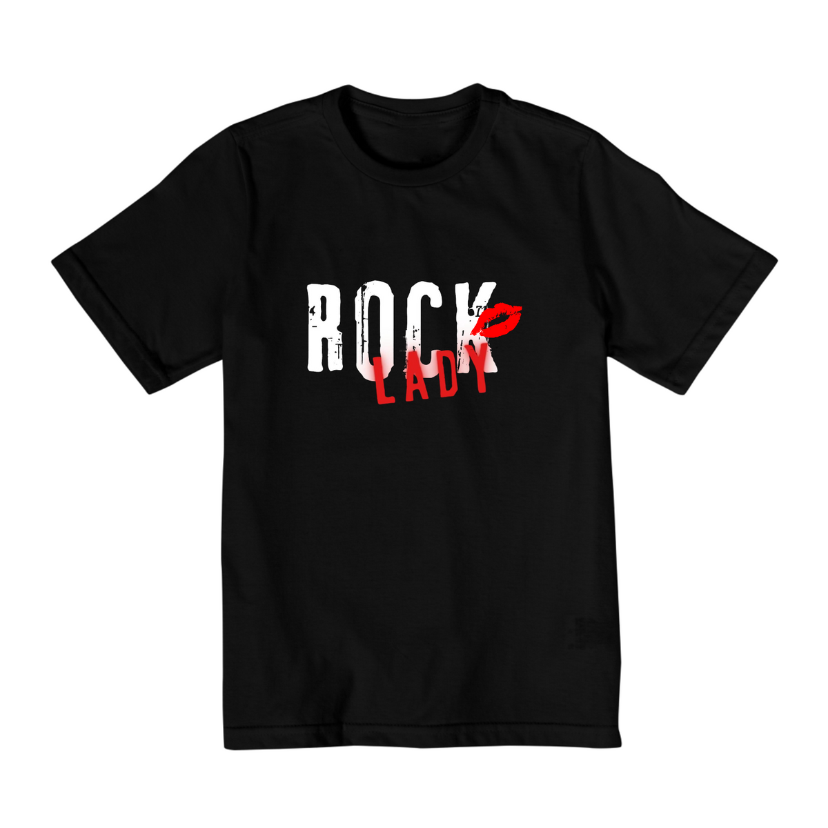 Nome do produto: Camiseta Infantil (10 a 14) - Rock Lady