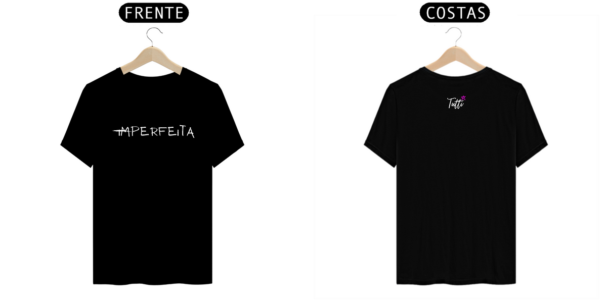 Nome do produto: Camiseta Prime Preta - Imperfeita - Tutti