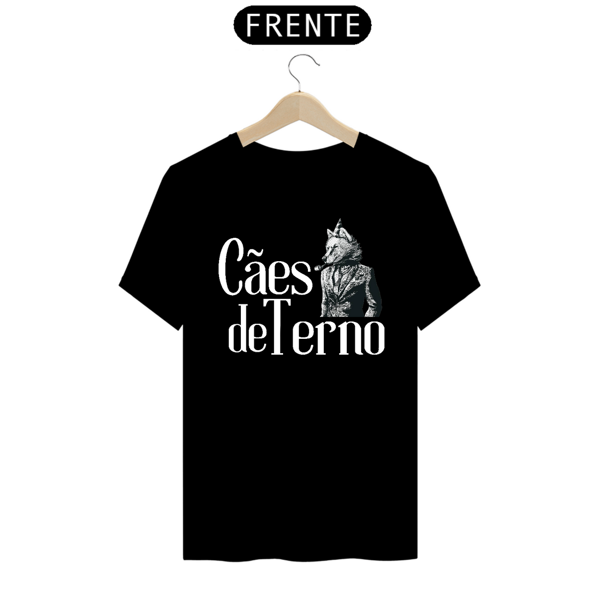 Nome do produto: Camiseta Prime Preta - Cães de Terno