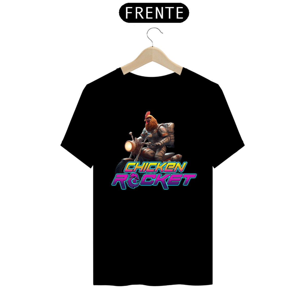 Nome do produto: Camiseta Classic - Moto - Chicken Rocket