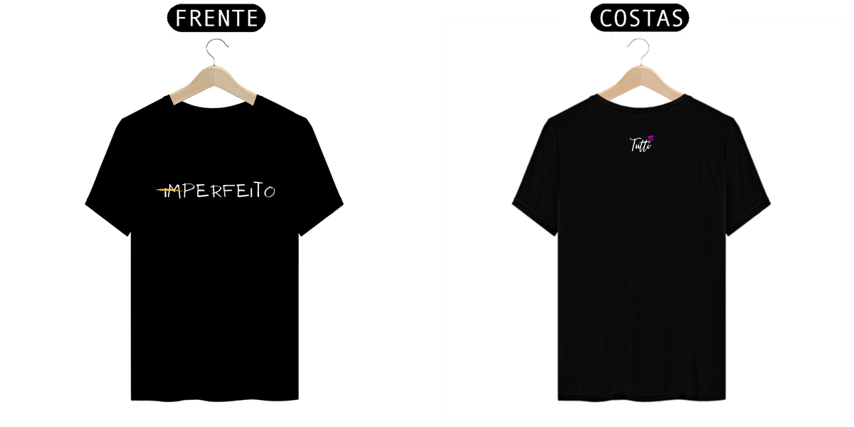 Nome do produto: Camiseta Prime Preta - Imperfeito - Tutti