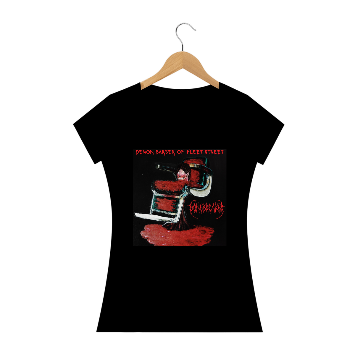 Nome do produto: Camiseta Prime Baby Long - Demon Barber - BoneBreaker