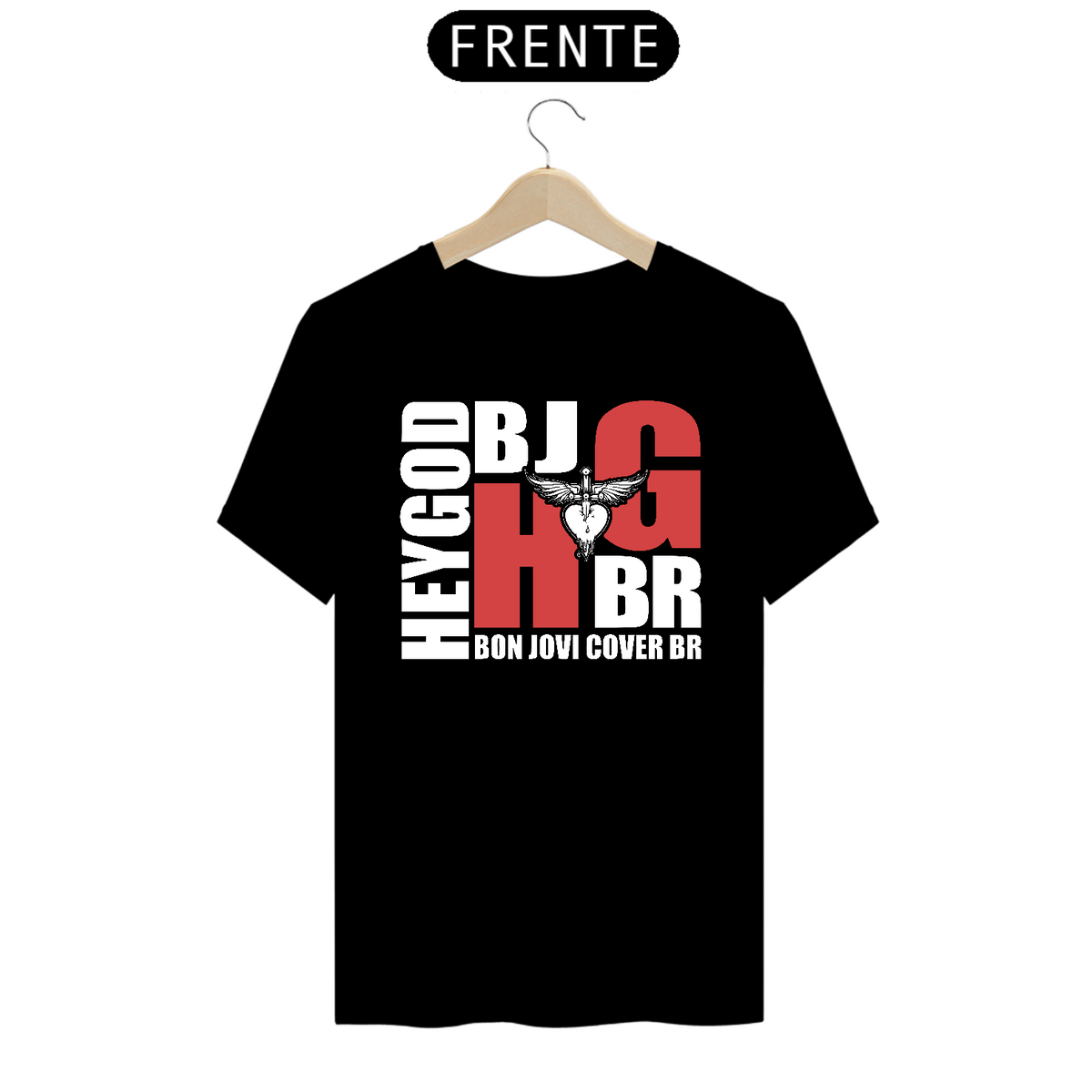 Nome do produto: Camiseta Prime Preta - Logo - Hey God 