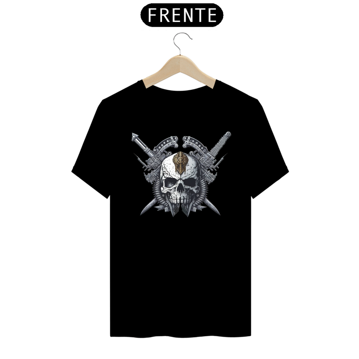 Nome do produto: Camiseta Prime - Caveira Steampunk 