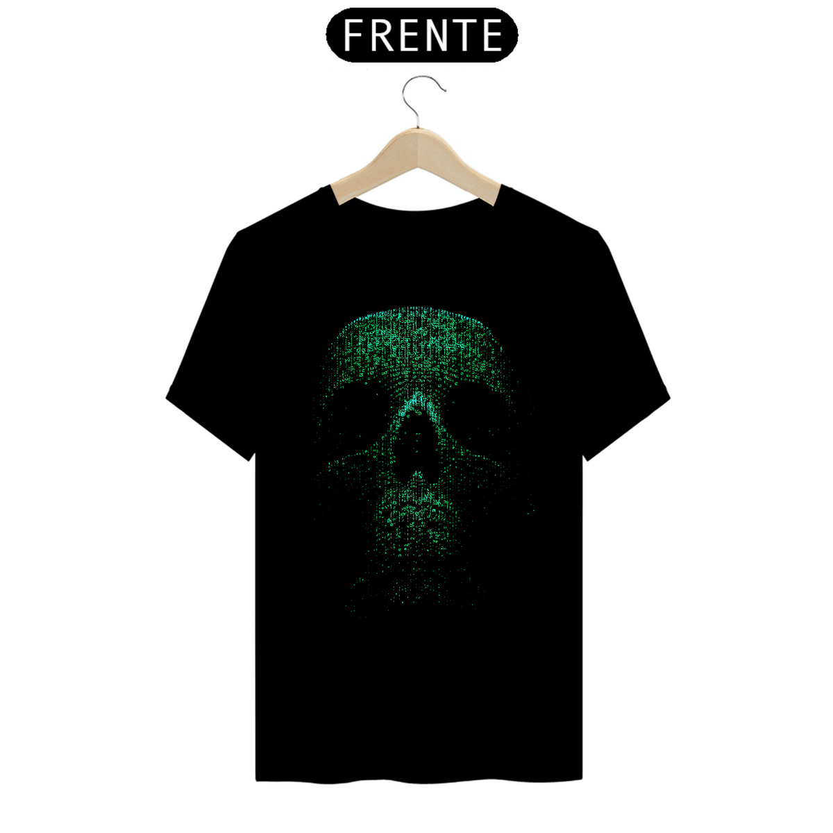 Nome do produto: Camiseta Prime - Binary Skull 