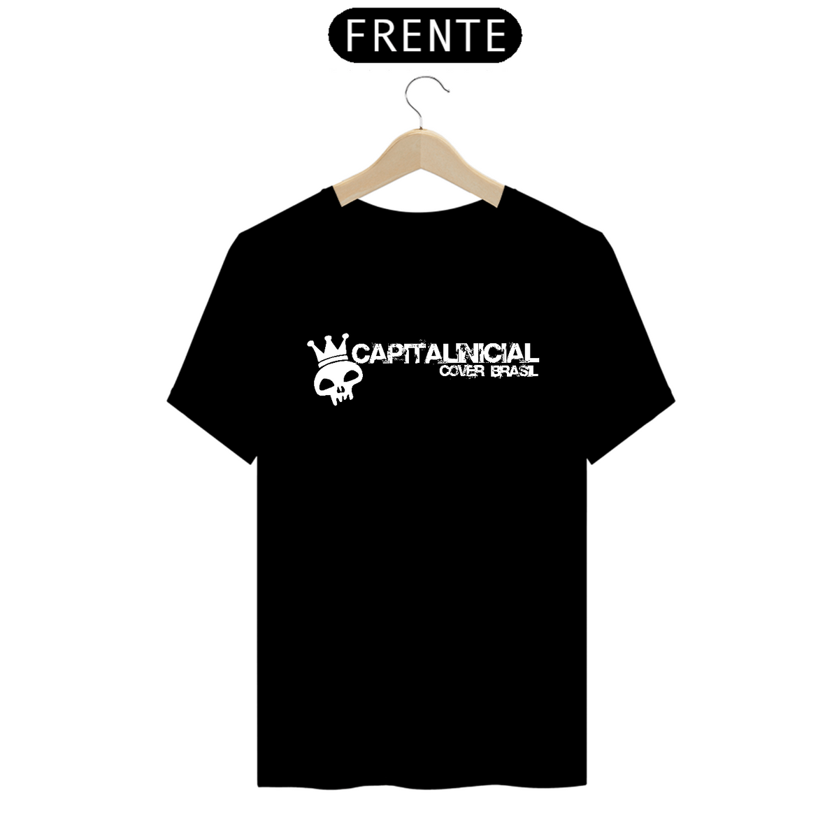 Nome do produto: Camiseta Prime Preta - Capital Inicial Cover Brasil