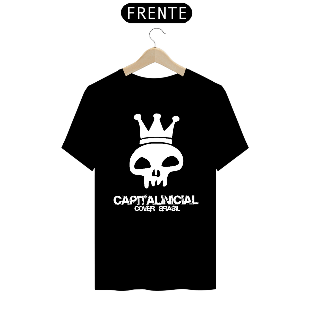 Nome do produto: Camiseta Prime Preta - Capital Inicial Cover Brasil