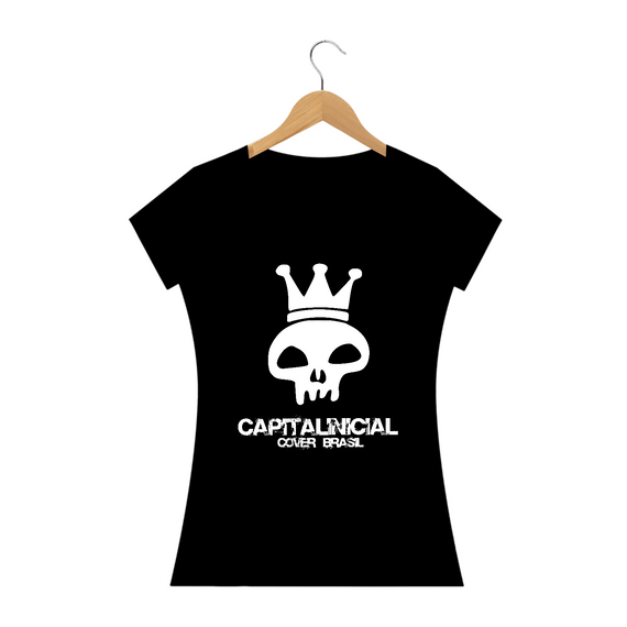 Camiseta Prime Baby Long Preta - Capital Inicial Cover Brasil