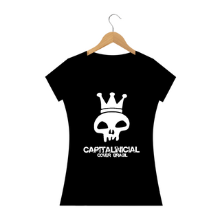 Camiseta Prime Baby Long Preta - Capital Inicial Cover Brasil