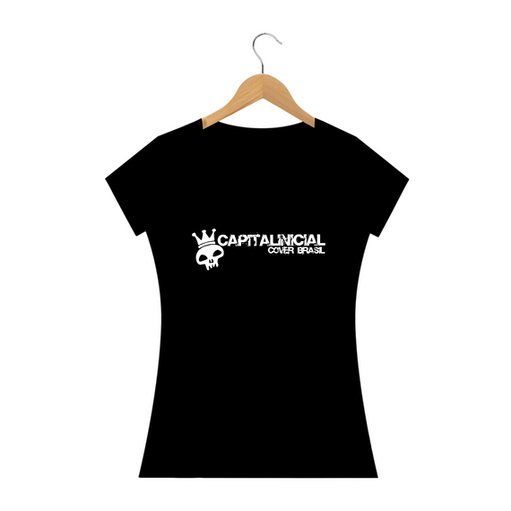 Camiseta Prime Baby Long Preta - Capital Inicial Cover Brasil 