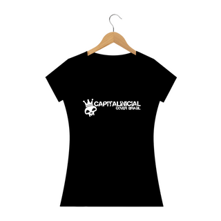 Camiseta Prime Baby Long Preta - Capital Inicial Cover Brasil 