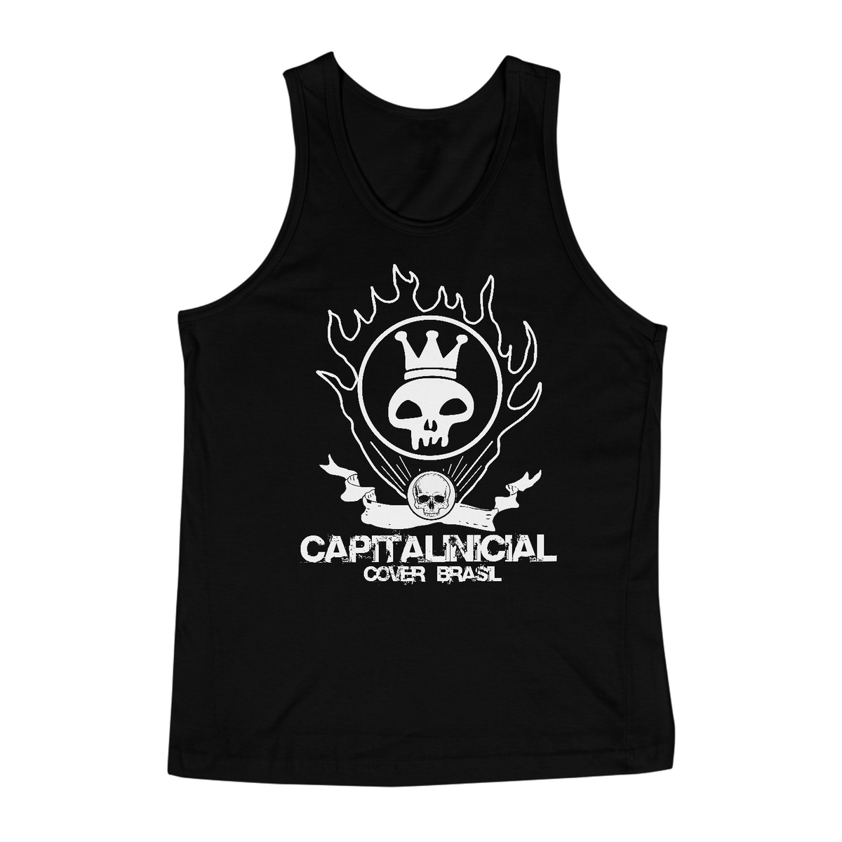 Nome do produto: Camiseta Regata - Capital Inicial Cover Brasil 