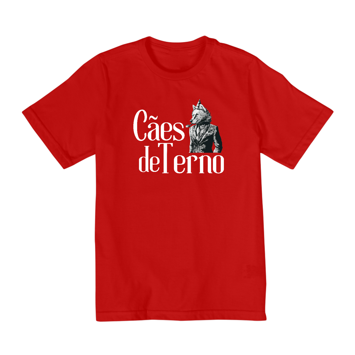 Nome do produto: Camiseta Infantil (2 a 8) - Cães de Terno