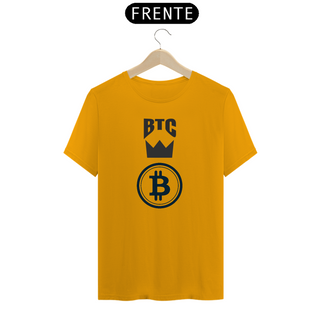 Camisa Comum  Adulto Logo BTC (Bitcoin) 
