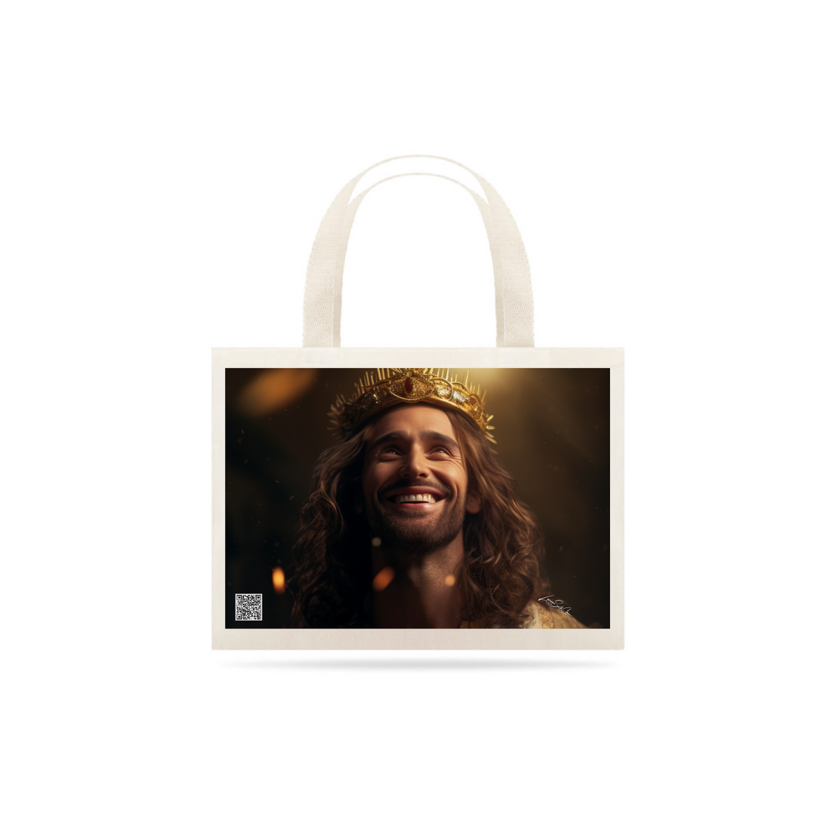 Nome do produto: Eco Bag Grande Jesus Cristo Rei Mind7Code