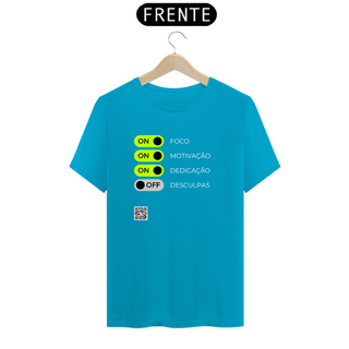 Nome do produtoT-shirt Classic Foco, Motivação, Dedicação, Desculpas Mind7Code