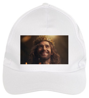 Nome do produtoBoné de Brim Jesus Cristo Coroado Mind7Code